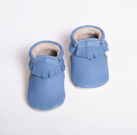 "Classic" Moccasin - Cornflower Blue